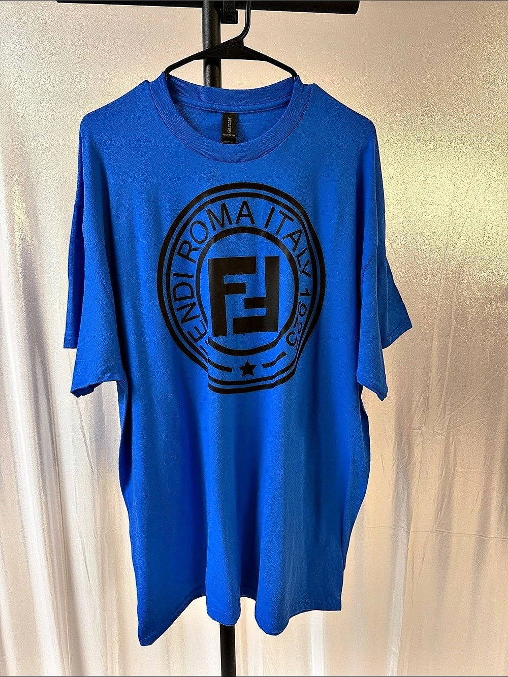 Fendi Blue Graphic T-Shirt